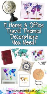 11 Home & Office Travel Themed Decorations You Need! Home and Office Decorations for the Wanderlust Soul. Travel Seeker. Adventure Lover. Adventure Awaits. Not all Those who Wander are Lost. By PNWMamaBear.com