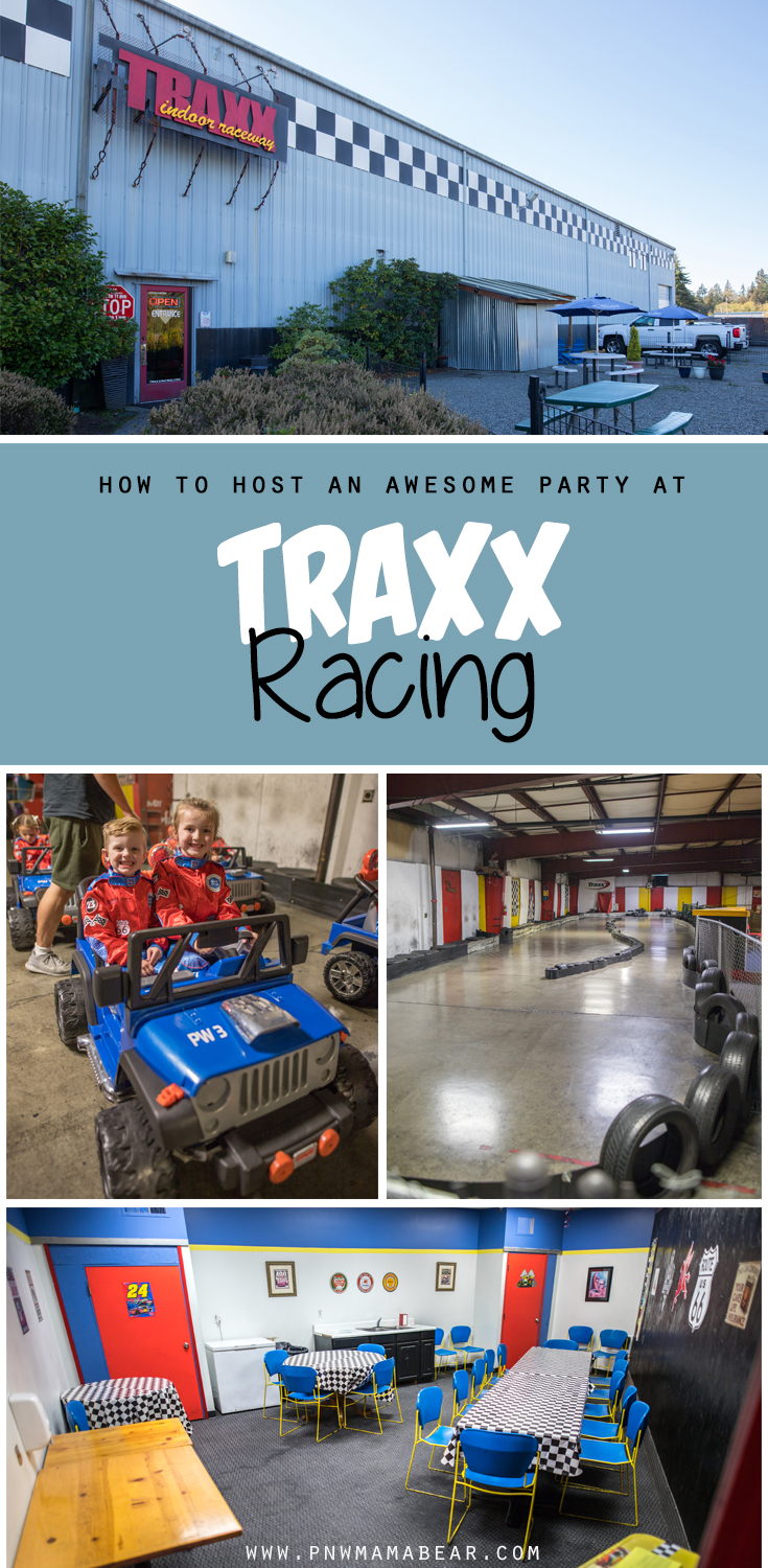 How to Host an Awesome Birthday Party at TRAXX Racing! Traxx is Seattle's premiere go-karting track! With racers as young as three, everyone can have a great time! TRAXX is a great place whether you want to drop-in and race or host your birthday party, bachelor party, company event, team building and so much more! PLUS they have a bouncy house, rock climbing, velcro wall, arcade games, snack bar and more!! Click here to read more about TRAXX Racing and what they have to offer!